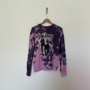 Fleetwood Mac Rumors Graphic Purple Tie Dye Sweatshirt Size Small